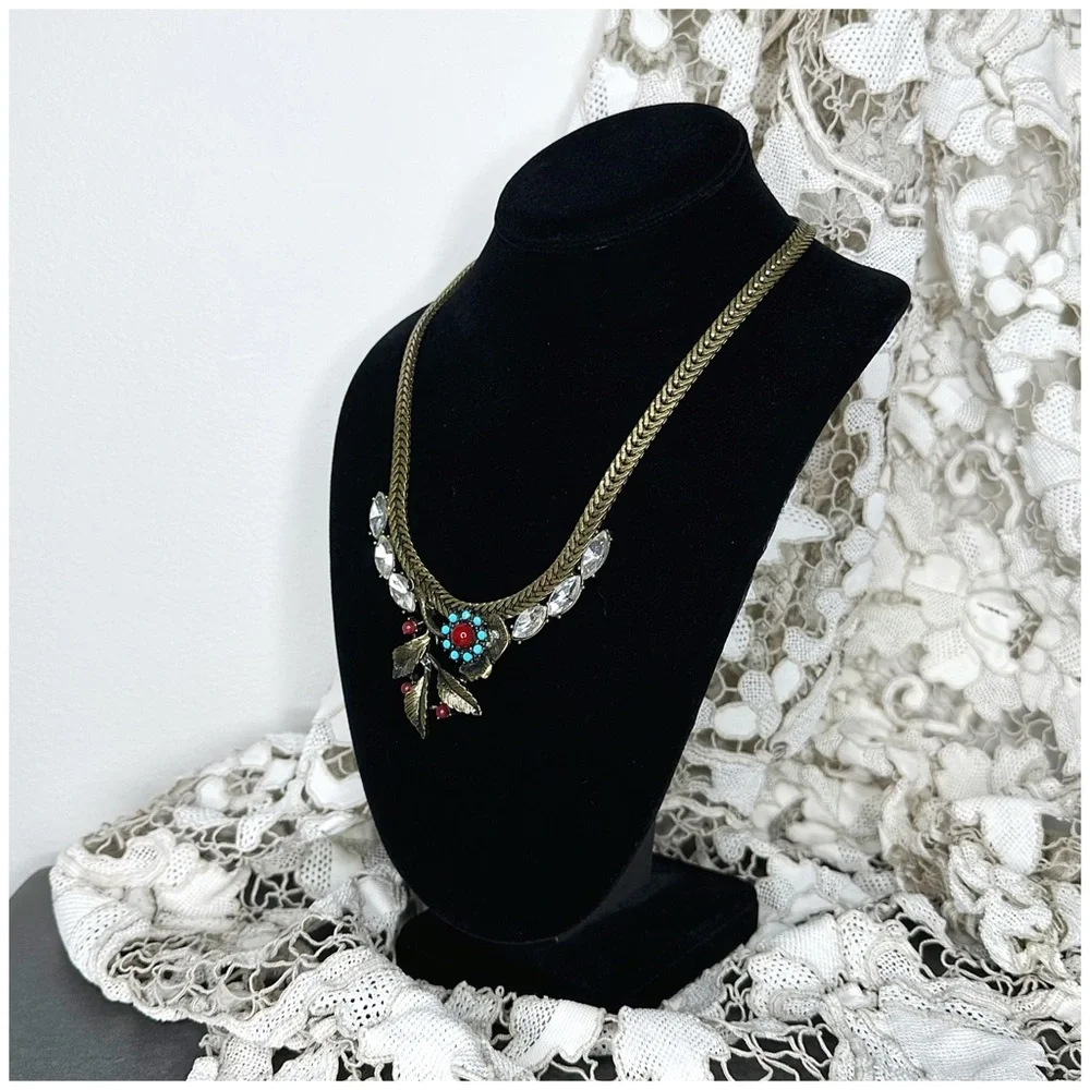 Anthro “Broderie Necklace” - Picture 2 of 8